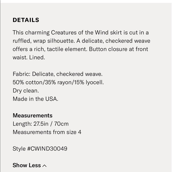 Creatures of the Wind Scarlet checkered midi skirt - Picture 17 of 17